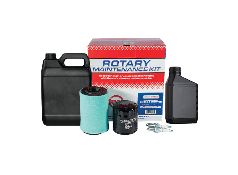 Engine Filter Kit for Briggs & Stratton Twin Cylinder Intek, Power Built, and Professional 13.5 to 19.5 HP